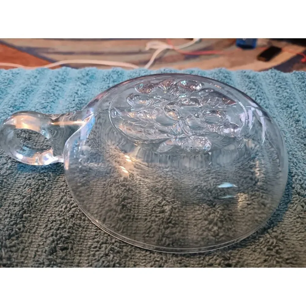 Vintage Imperial Clear Glass Intaglio Fruit 5